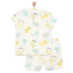 Erkek Bisiklet Yaka Kısa Kol Pijama Takımı