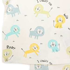 Erkek Bisiklet Yaka Kısa Kol Pijama Takımı