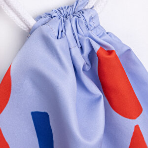 Erkek Çocuk Plaj Çantası İpli Yengeç Desen