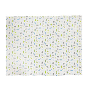 Erkek Desenli Müslin Battaniye Erkek Bebek