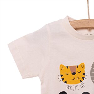 Erkek Kısa Kol Bisiklet Yaka Pijama Takımı