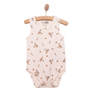 HelloBaby Erkek Atlet Body, Bej, 3 Ay HelloBaby Erkek Atlet Body, Bej, 3 Ay