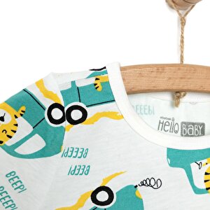 Erkek Kısa Kol Kaplan Desenli Bisiklet Yaka Pijama Takımı Erkek Kısa Kol Kaplan Desenli Bisiklet Yaka Pijama Takımı