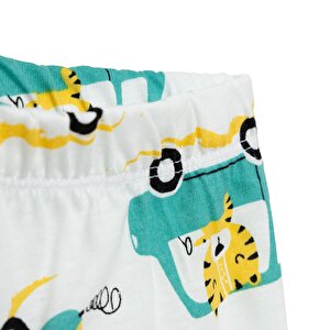 Erkek Kısa Kol Kaplan Desenli Bisiklet Yaka Pijama Takımı Erkek Kısa Kol Kaplan Desenli Bisiklet Yaka Pijama Takımı