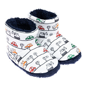 HelloBaby Erkek Panduf, Beyaz, 21-22 HelloBaby Erkek Panduf, Beyaz, 21-22