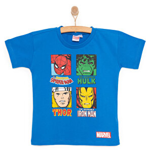 Marvel Erkek Tshirt, Mavi, 3 Yaş