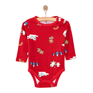 HelloBaby Erkek Uzun Kol, Kırmızı, 3 Ay