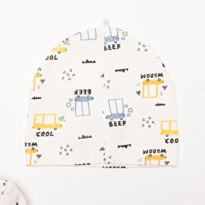 Erkek Zıbın-Şapka-Patikli Alt Erkek Bebek Erkek Zıbın-Şapka-Patikli Alt Erkek Bebek