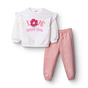 HelloBaby Eşofman Takımı, Ekru, 6 - 9 Ay