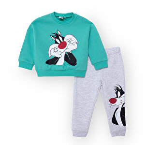 Looney Tunes Eşofman Ta, Yeşil, 6 - 9 Ay