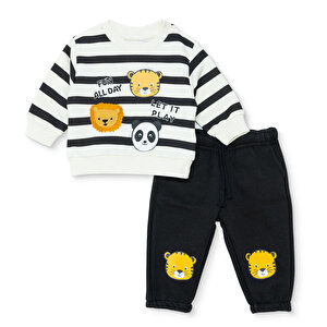 HelloBaby Eşofman Takımı, Ekru, 3 - 6 Ay