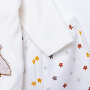 Erkek Bebek Yenidoğan 5'li Hastane Çıkışı %100 Pamuk Çıtçıtlı Yaka Uzun Ko Patikli Ekru Erkek Bebek Yenidoğan 5'li Hastane Çıkışı %100 Pamuk Çıtçıtlı Yaka Uzun Ko Patikli Ekru