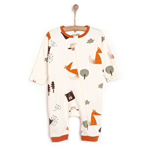 Hellobaby Fermuarlı Patiksiz, Bej, 6 Ay