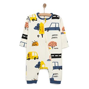 Hellobaby Fermuarlı Patiksiz, Ekru, 6 Ay