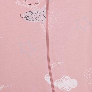 Fermuarlı Patiksiz Tulum Kız Bebek