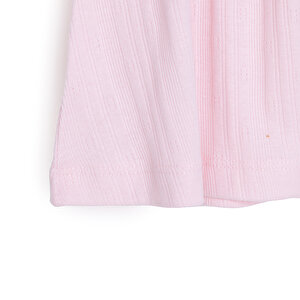 Kız Bebek Elbise Jakar Örme Düğme First Holiday Bisiklet Yaka Kısa Kol Pembe Kız Bebek Elbise Jakar Örme Düğme First Holiday Bisiklet Yaka Kısa Kol Pembe