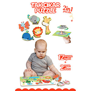 Fisher Price Tak Çıkar Puzzle Hayvanlar