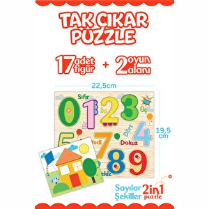 Fisher Price Tak Çıkar Puzzle Şekiller Sayılar
