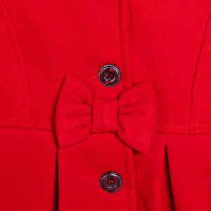 Kız Bebek Kaban Jakar Dokuma Düğmeli Modelli Yaka Uzun Kol Kırmızı Kız Bebek Kaban Jakar Dokuma Düğmeli Modelli Yaka Uzun Kol Kırmızı