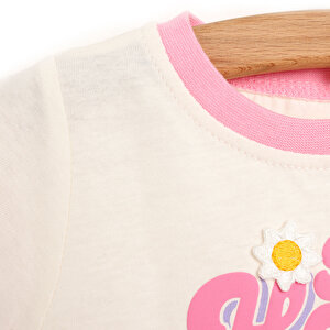 Flower Power Tshirt - Pantolon Kız Bebek