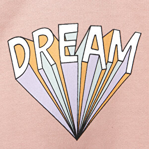 Flowers Girl Blok Renk Dream Sweatshirt - Tayt Takım