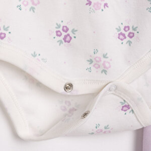 Flowers Kız Bandana-Body-Alt Kız Bebek Flowers Kız Bandana-Body-Alt Kız Bebek