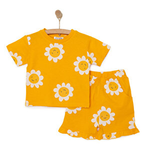 HelloBaby Flowers Kız, Dark Orange, 9 Ay