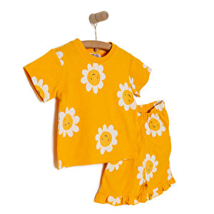 Flowers Kız Tshirt-Şort Kız Bebek