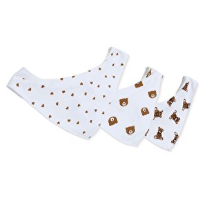 Fular Havlulu Mama Önlük 3'lü Ayıcık