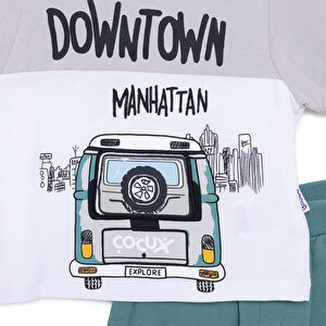 Fun World 3D Erkek Tshirt-Şort Erkek Bebek