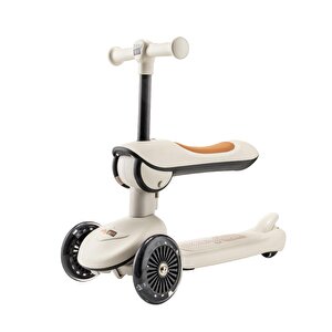 baby toys Funride Oturmalı Scooter Krem