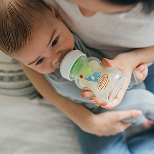 DB 51621 Geniş Ağız Anti-Kolik Options+ Desenli Cam Biberon 150 mL , Fil, Tekli paket