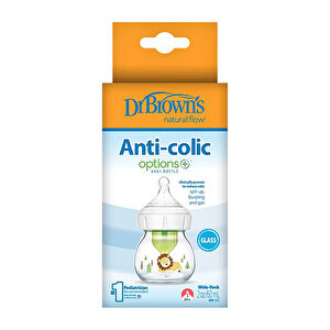 Geniş Ağız Anti-Kolik Aslan Desenli 60ml
