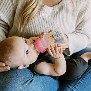 DB 3610 Geniş Ağız Anti-Kolik Options+ PP Biberon Pembe Hediye set