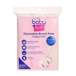 baby mom Göğüs Pedi 300'lü