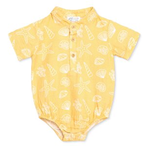 HelloBaby Gömlek Body, Bej, 3 - 6 Ay