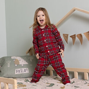 Gömlek Yaka Pijama Takımı Erkek Bebek Gömlek Yaka Pijama Takımı Erkek Bebek