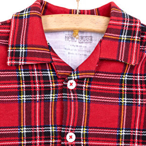 Gömlek Yaka Pijama Takımı Erkek Bebek Gömlek Yaka Pijama Takımı Erkek Bebek