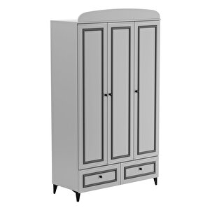 Gray 3 Kapılı Dolap