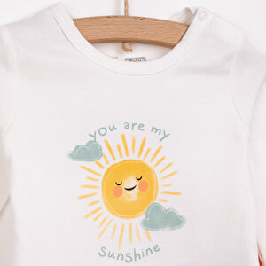 Güneş Baskılı Yenidoğan Kız Body-Patikli Alt Kız Bebek