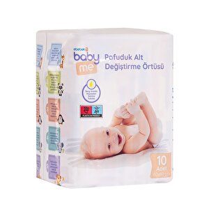 10’lu Pofuduk Alt Değiştirme Örtüsü 60x60 cm
