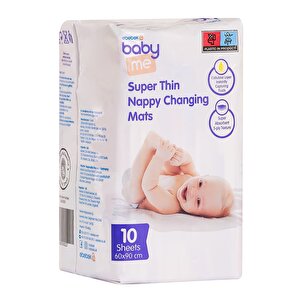 Süper İnce Alt Değiştirme Örtüsü 60x90 cm 10 adet