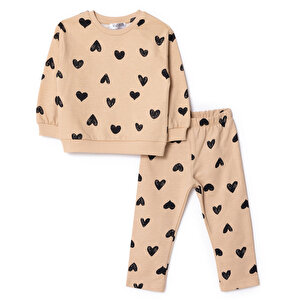 HelloBaby Sweatshirt - Ta, Bej, 3 - 6 Ay