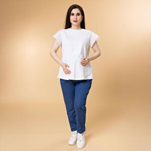 Baby Mom Hamile Denim Pantolo, İndigo, S