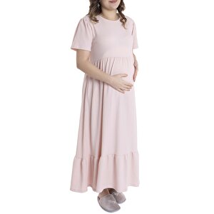 Baby Mom Hamile Elbise, Pudra, S
