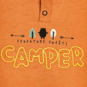 Happy Camper Erkek Bebek Kapüşonlu Sweatshirt-Pantolon