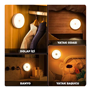 Hareket Sensörlü ve Taşınabilir Led Gece Lambası