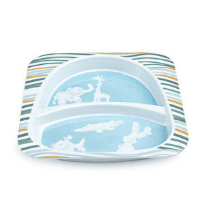 Hayal Et Melamin Kare Mama Tabağı 2 Bölmeli Hayal Et Melamin Kare Mama Tabağı 2 Bölmeli