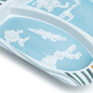 Hayal Et Melamin Kare Mama Tabağı 2 Bölmeli Hayal Et Melamin Kare Mama Tabağı 2 Bölmeli