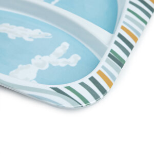 Hayal Et Melamin Kare Mama Tabağı 2 Bölmeli Hayal Et Melamin Kare Mama Tabağı 2 Bölmeli